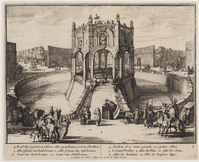 KG 06723
<br/>
Enghien: het grote paviljoen
<br/>
<em>Hooghe, Romeyn de (1645-1708)</em>